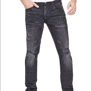 Guess Rip & Repair Slim Tapered Jeans